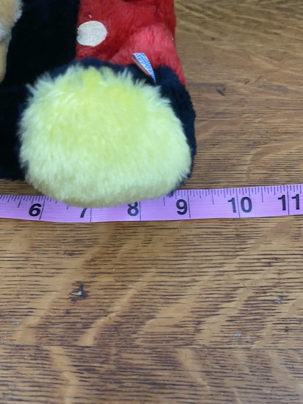 Vintage Mickey Mouse Plush 9” Walt Disney Productions 9” Gr Nutshells Korea